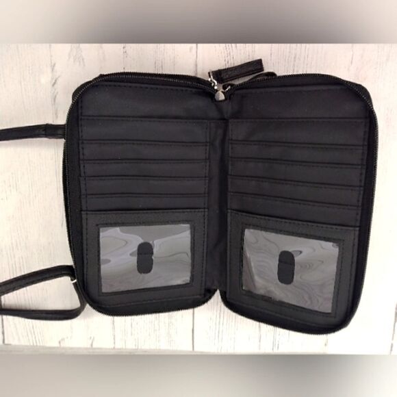 Crossbody Black Travel Bag Purse Multi Compartments New - Picture 6 of 10